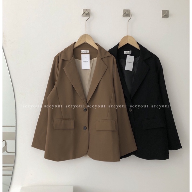Áo Blazer/ Vest 2 lớp dày dặn có lót freesize Hàn Quốc