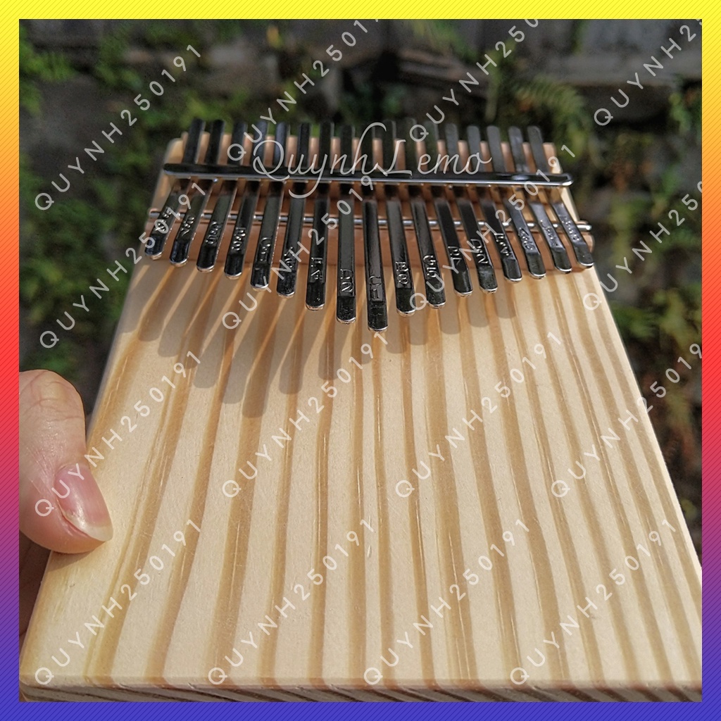 Mua [Có Sẵn] Đàn Kalimba 17 Phím Gỗ Thông Mỹ Cao Cấp Hình Chữ Nhật - QL121216 - Đàn Kalimba Tặng Full Phụ Kiện