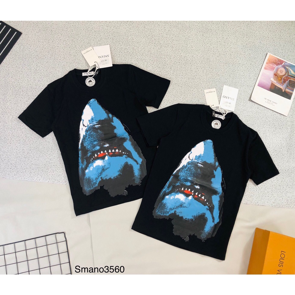 🌟 Áo thun không cổ cá mập hot hit mặc nam nữ, đơn đôi nhóm siêu đẹp