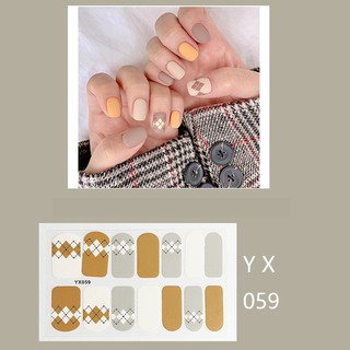 [Hàng mới về] Bộ 14 tấm nhãn dán trang trí móng tay 3D
