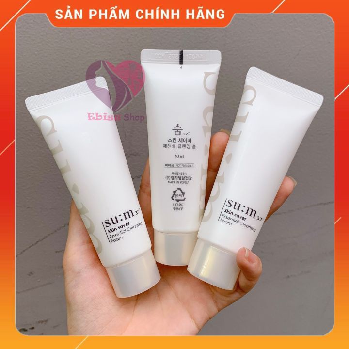 Combo 2 tuýp Sữa rửa mặt Su:m37 dưỡng trắng da 40ml_EBISUCOSMETIC