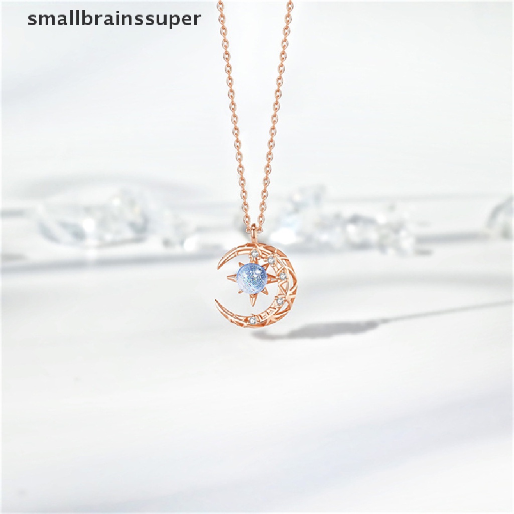 Vòng cổ Mặt Trăng Khuyết Đính Đá Phát Sáng Thời Trang Hàn Quốc