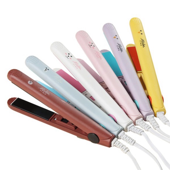 Máy là tóc uốn tóc, duỗi tóc mini tiện lợi ạo Kiểu Nhỏ Gọn, Tiện Lợi [Tặng Kèm Hộp Đựng Xinh Xắn]