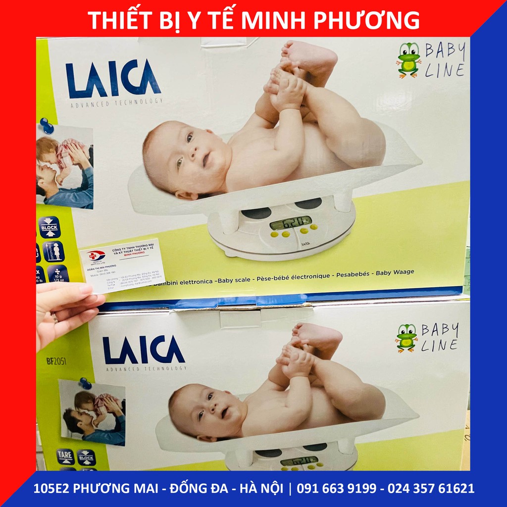 Cân trẻ sơ sinh điện tử Laica 2 trong 1 BF-2051