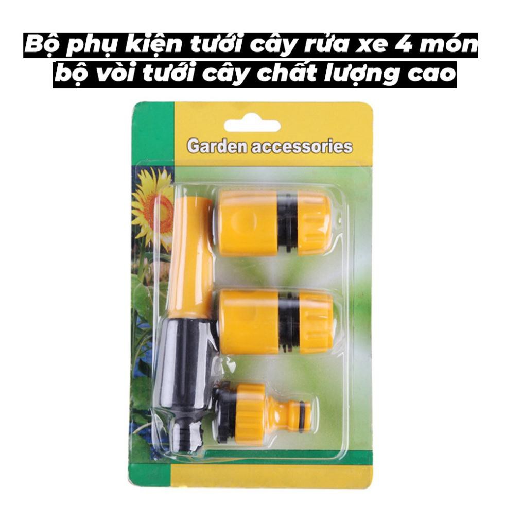 Đầu vòi xịt rửa xe tăng áp, đầu vòi xịt tưới cây tạo tia siêu mạnh tăng áp lực nước