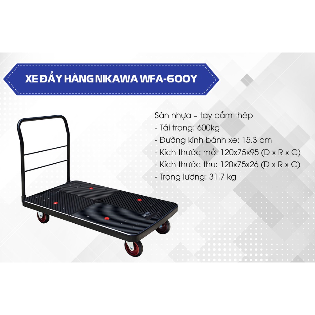 Xe đẩy hàng Nikawa WFA-600Y