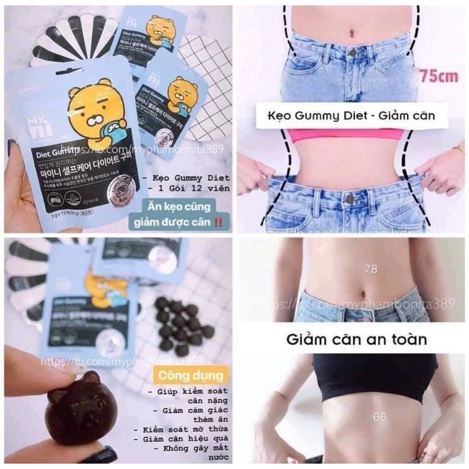 kẹo gummy giúp giảm cân an toàn