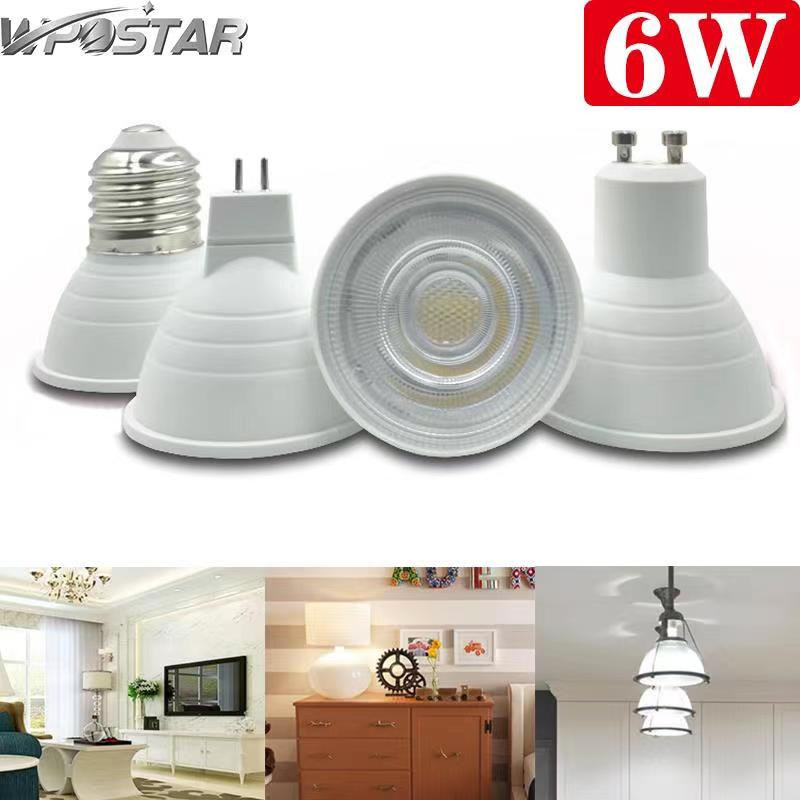 Bóng Đèn led COB E27 E14 GU10 MR16 6W 220V 230V 240V Siêu Sáng Chất Lượng Cao