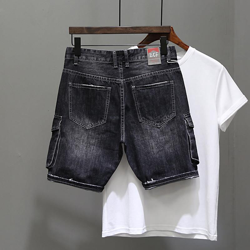 Quần short denim thời trang mùa hè phong cách Hàn Quốc cho nam