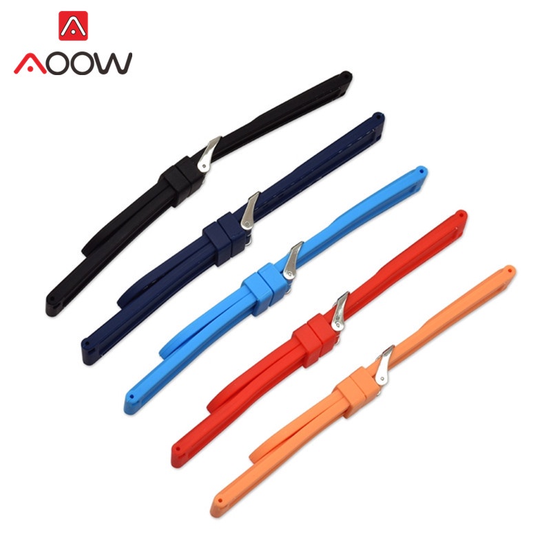 Dây Đồng Hồ Thể Thao Bằng Silicone Chống Thấm Nước 18mm 20mm 22mm 24mm Cho Gear S3 Ticwatch