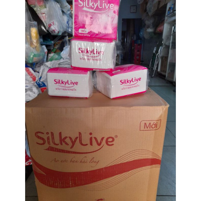 Khăn Giấy Silky Live (100 tờ)