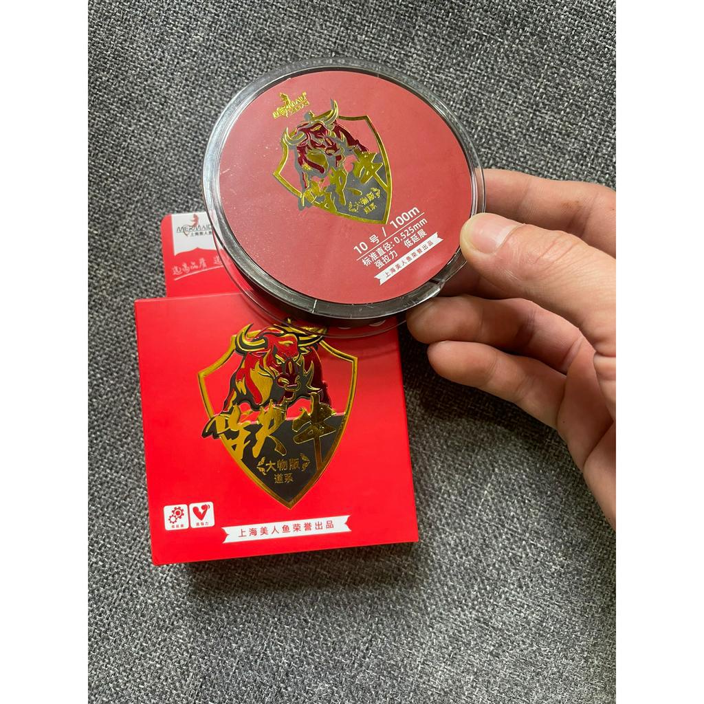 Cước trục, thẻo Thiết Ngưu cuộn 100m chính hãng. Dây câu cá săn hàng. Tải trọng lớn, bền dai. Đồ Câu Hoàng Nam