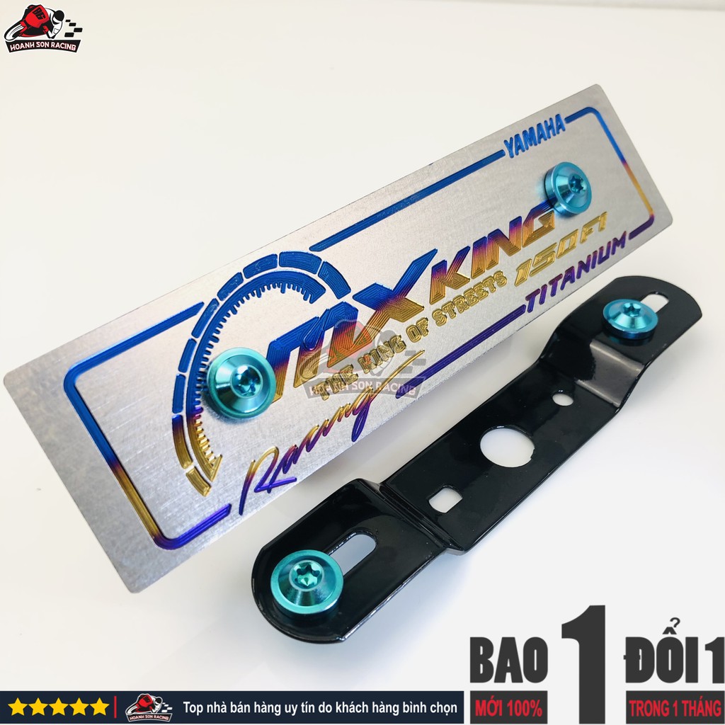 Bảng tên EXCITER titan tặng pát gắn và ốc titan gr5 xanh lục bảo ( hình chụp thực tế) Hoành Sơn Racing