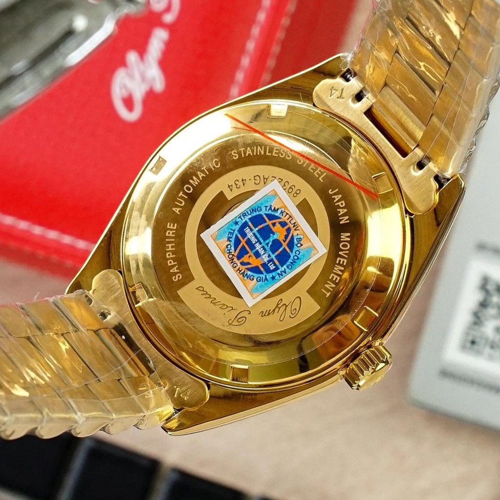 Đồng Hồ Cơ Nam Olym Pianus OP89322 AGK ĐEN Nam Máy Cơ Chính Hãng