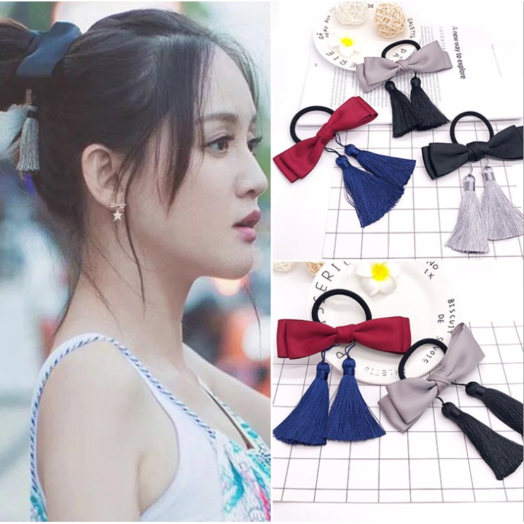 Dây buộc tóc băng nơ xinh xắn cho nữ