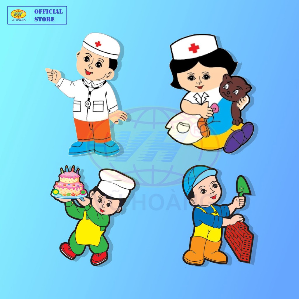 Hình đơn trí góc mầm non cho các bé nhận biết học tập - Vũ Hoàng