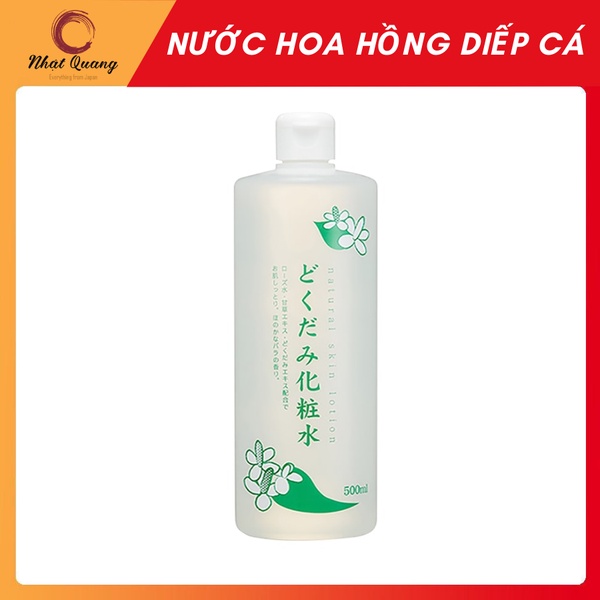 Nước hoa hồng diếp cá Dokudami Natural Skin 500ml