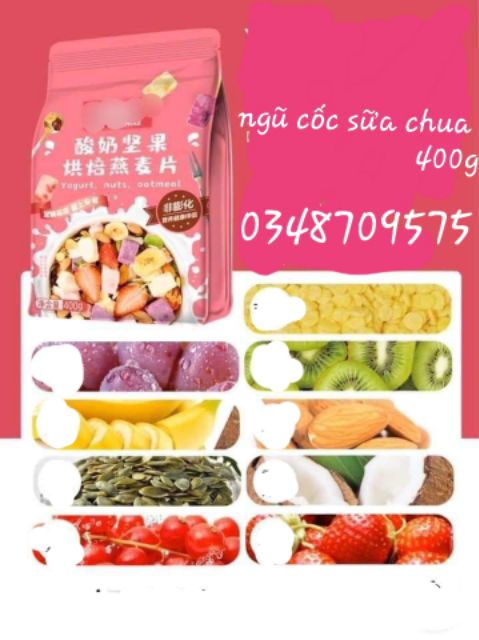 [Sẵn Mua 4 Tặng bát] Ngũ cốc sữa chua hoa quả giảm cân OME