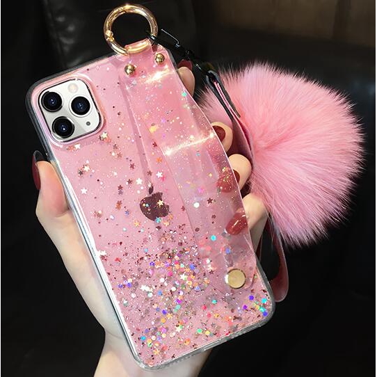 Case SAMSUNG A11 A21 A21S A31 A51 A71 A70 A10 A20 A30 A50 A10S A20S A30S A50S A6 A8 Plus A7 A9 2018 Hairball wristband phone case PT