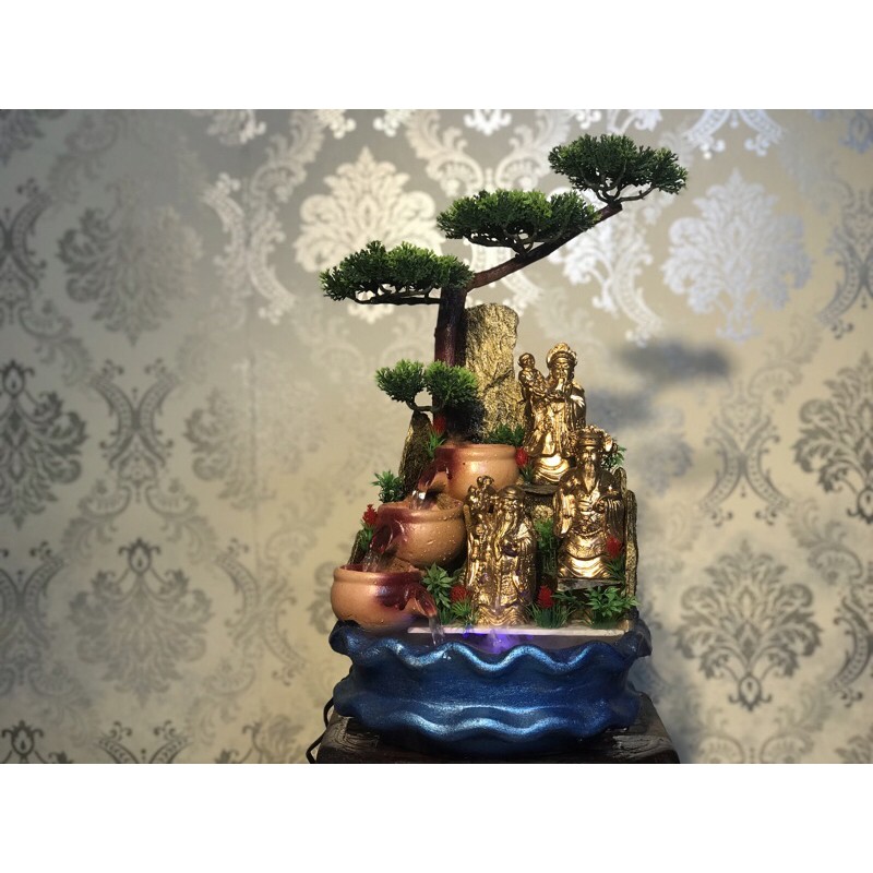 Thác nước để bàn TAM ĐA - Non bộ, bonsai, thuỷ sinh bán cạn, bể cá, tiểu cảnh, trồng cây