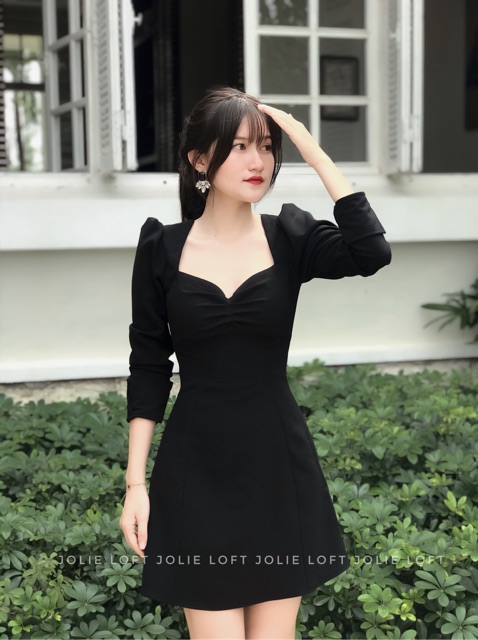 Cici dress váy đen classic + 2,2% phí shopee