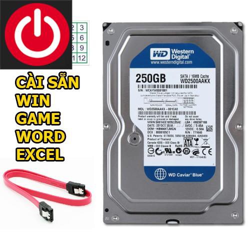 ổ cứng máy tính 160g 250g, hdd 160g hdd 250g hdd 500g cho máy tính để bàn + cáp sata