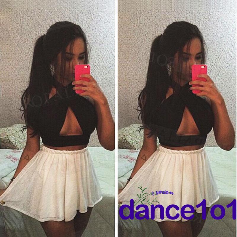 Áo crop top cổ yếm kiểu dáng thời trang quyến rũ dành cho nữ