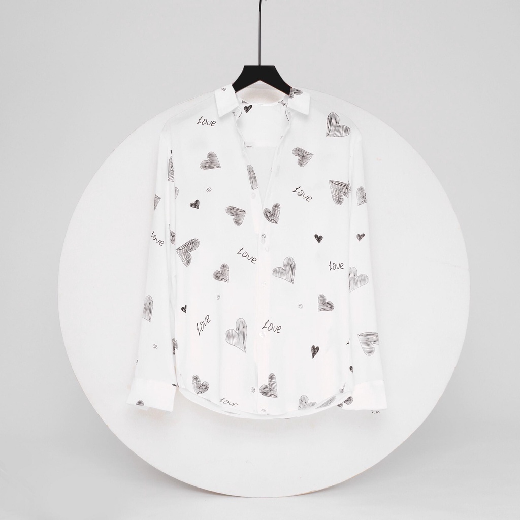 áo sơ mi lụa dài tay form rộng S10