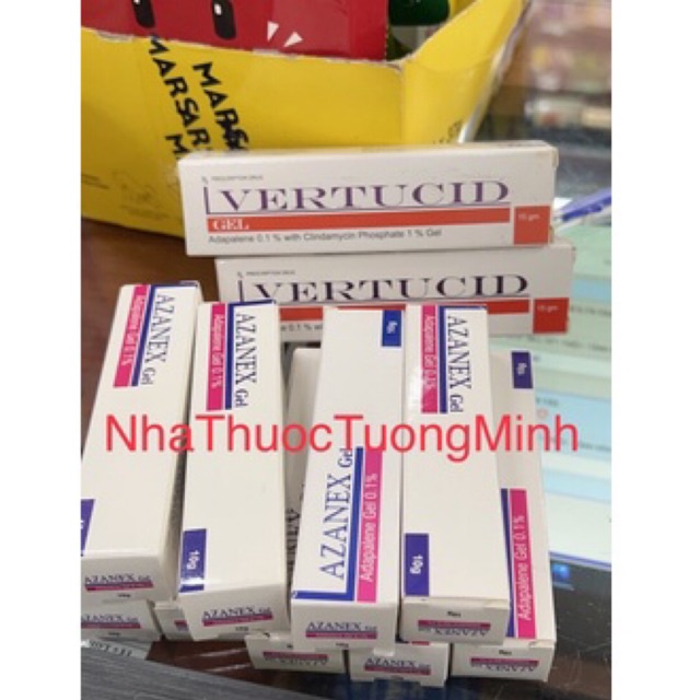 [NHA_T.H.U.O.C] AZANEX & VERTUCID_ Gel Chấm Mụn Trứng Cá 15g