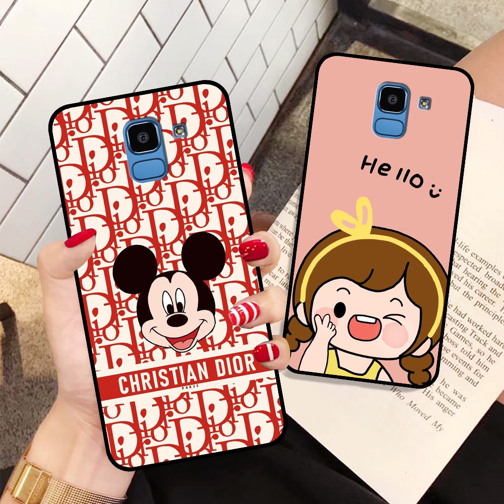 Ốp lưng Samsung J6 2018 / J6 Plus / J6+ in hình mickey, hổ, kingtiger siêu rẻ T19 - T24