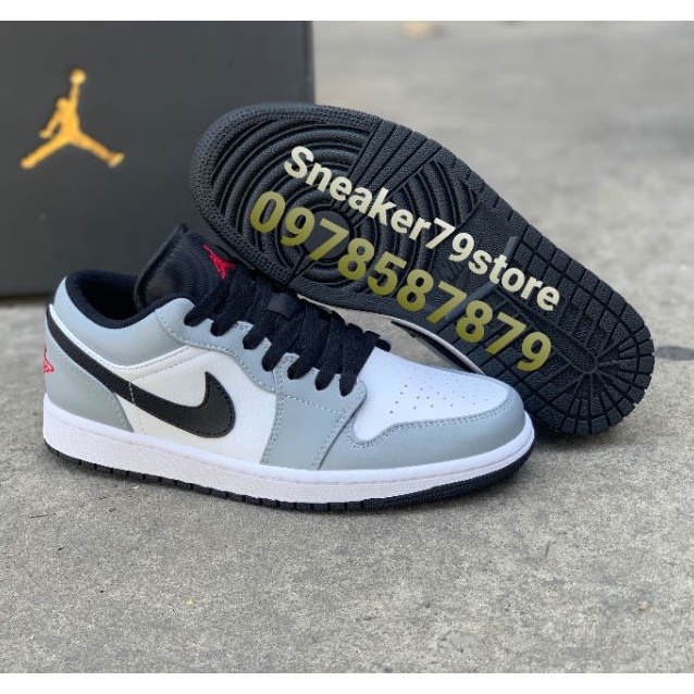 Giày Nike Jordan 1 Low Light Smoke Grey Nam/Nữ   Hình Ảnh Độc Quyền