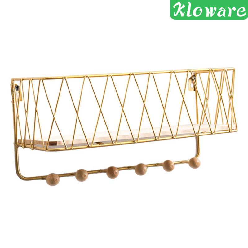 Giá Đỡ Chìa Khóa / Áo Khoác / Đồ Dùng Gắn Tường Màu Vàng Cỡ Nhỏ Tiện Dụng