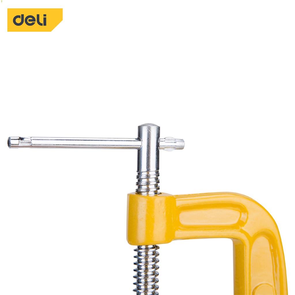 [LIFEDL157] Cảo Chữ C Deli Cao Cấp - Kích Thước 3inch-75mm - Vam Chữ G Tiện Dụng - DL-G203 .