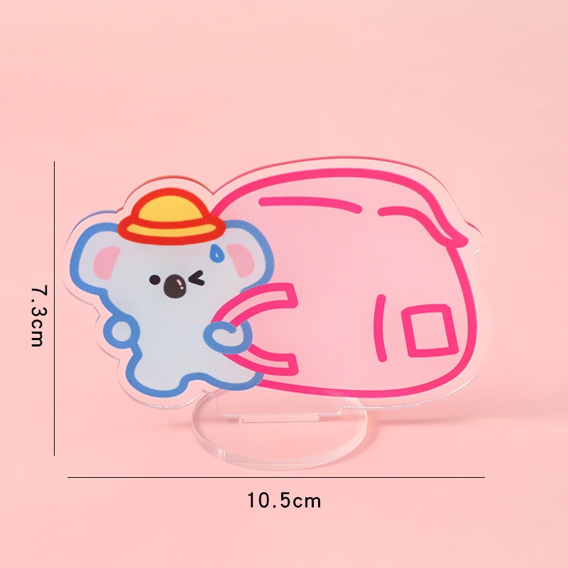 Bảng mini nhựa ghi chú hình cute 7.3x11CM