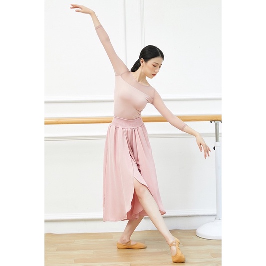 Áo tập múa cổ trang, múa đương đại, múa hiện đại, tập yoga, gym, zumba, thể thao phối lưới 4827