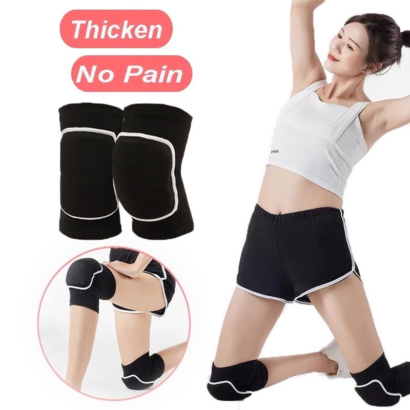 1 Cặp Đệm Đầu Gối Bằng Xốp Co Giãn Hỗ Trợ Đầu Gối Khi Chơi Thể Thao/Nhảy Múa