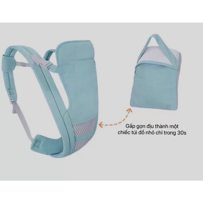 Địu Em Bé Sơ Sinh Có Đỡ Cổ Đa Năng Gọn Nhẹ, Địu lưới gấp gọn đi du lịch, Đai Địu Em Bé sơ sinh, Địu lưới thoáng khí