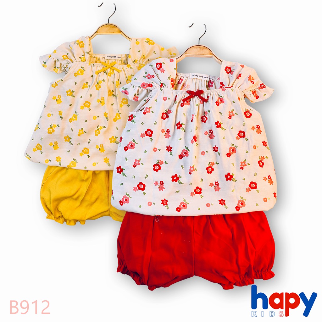 Bộ Bé Gái, Sét Bé Gái Mùa Hè Cho Bé Từ 1-6 tuổi Hapykids B912