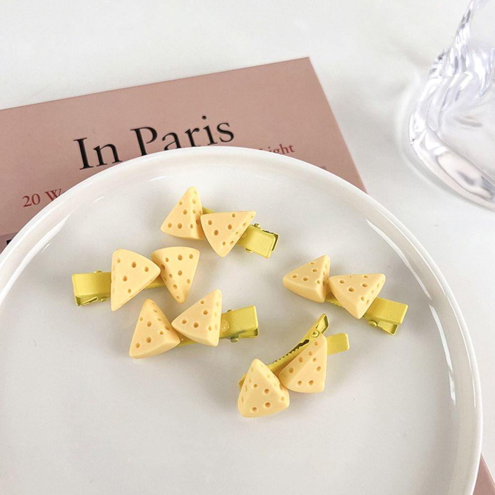 Kẹp Tóc Hình Phô Mai Mini Xinh Xắn Cho Bé Gái