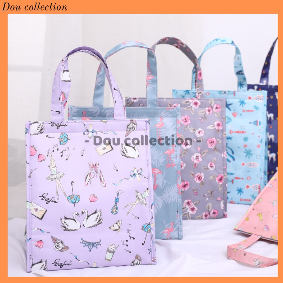 [NowShip2h] Túi Giữ Nhiệt Đựng Cơm Trưa Chống Thấm Cao Cấp Dáng Đứng Vải Oxford 600D 25x14,5x29cm - Lunch Bag - Mã TG011