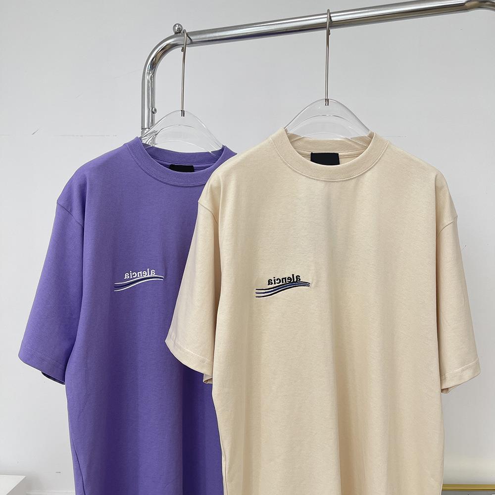 Áo Thun Polo Tay Ngắn Cổ Tròn Màu Tím Thêu Chữ B Home Cola Và logo tommy Size Lớn Thời Trang Cho Nữ