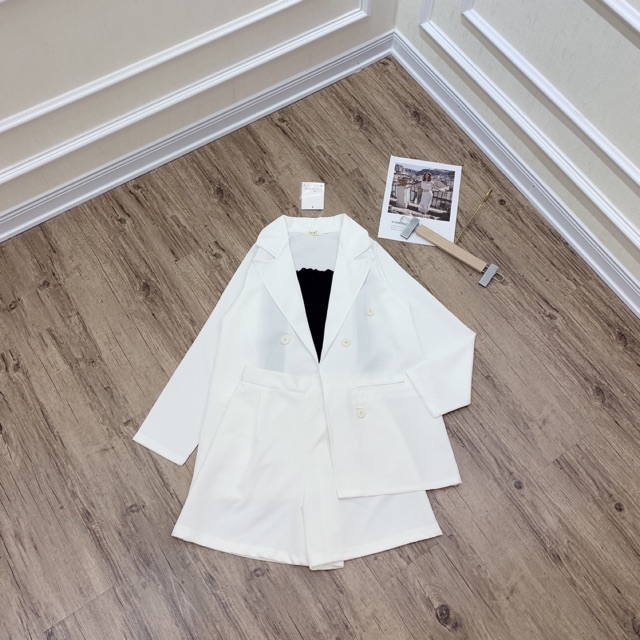 Set vest quần sooc 3 chi tiết