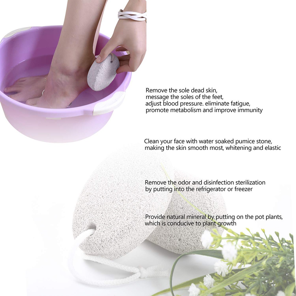 Đá Mài Tẩy Tế Bào Chết Hình Oval Cứng Chăm Sóc Da Chân