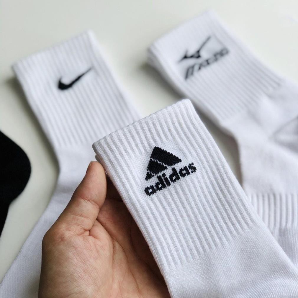 COMBO 5 TẶNG 1 Tất Adidas dệt kim,vớ dệt kim,thể thao,bóng đá,bóng rổ,tennis,tất nam,Nike,Champion,Jordan,Puma,Mizuno