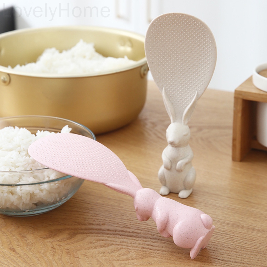 Muỗng xới cơm bằng nhựa chống dính hình động vật dễ thương