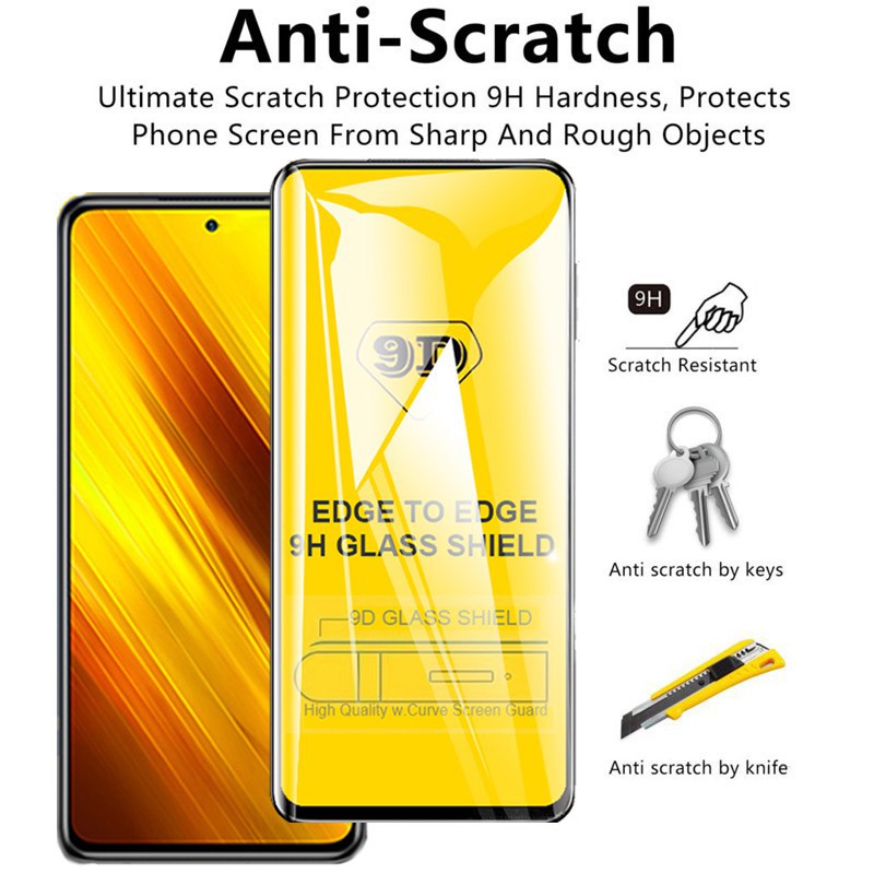 Kính Cường Lực 2 Trong 1 Cho Xiaomi Poco X3 NFC POCOX3 10 Ultra Note 10 Lite CC9 Pro Redmi 8 9 7 8A 7A 6A 9A 9C Note 8 8T 7 9 Pro Max