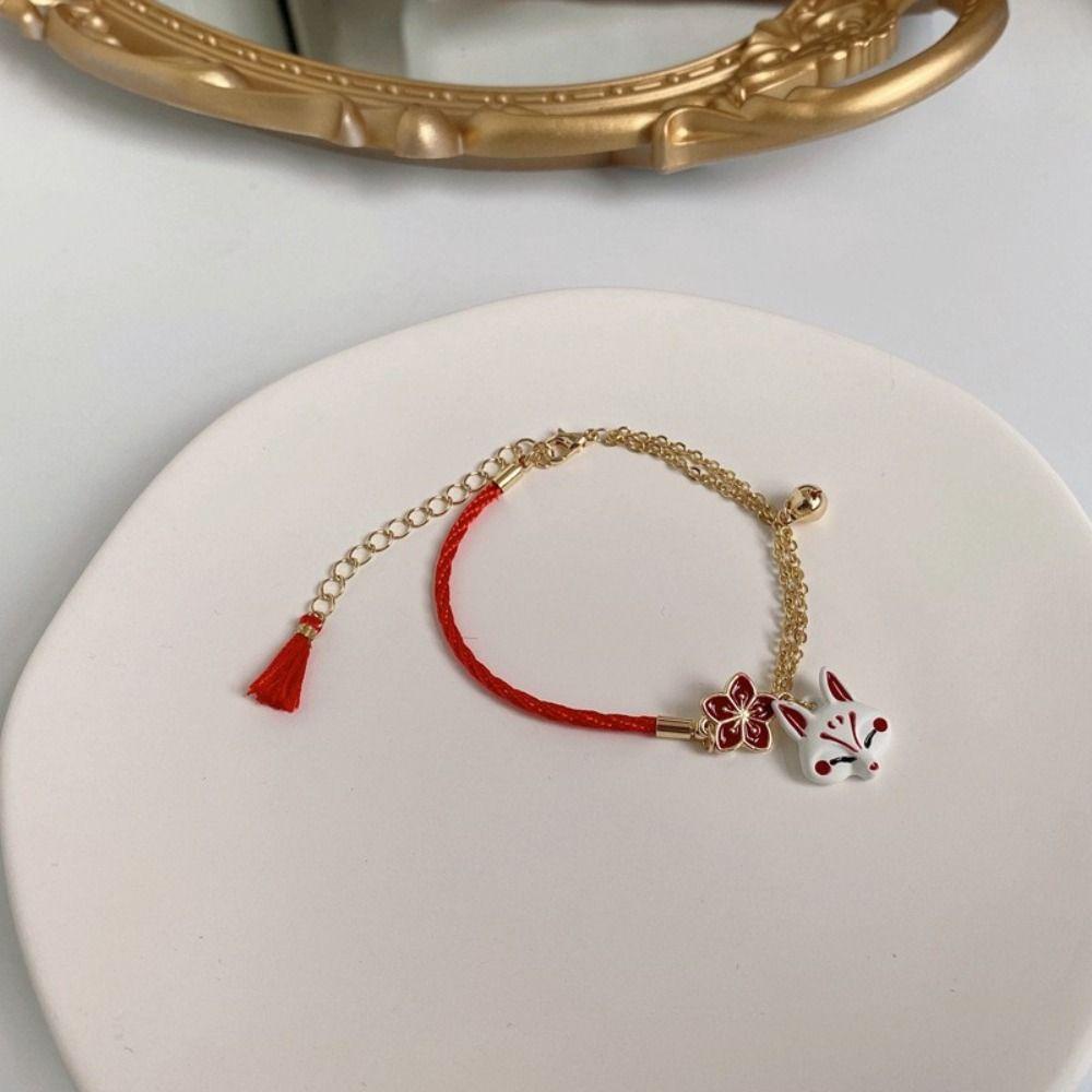 Vòng Đeo Tay May Mắn Đính Chuông Động Vật May Mắn Phong Cách Hàn Quốc Cổ Điển Dành Cho