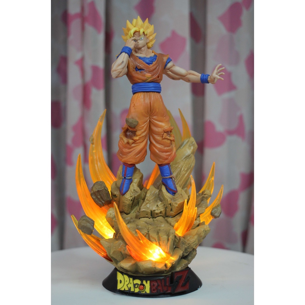 💥💥Mô hình Goku super saiyan 3 cao 31cm có led - Mô hình Dragon ball