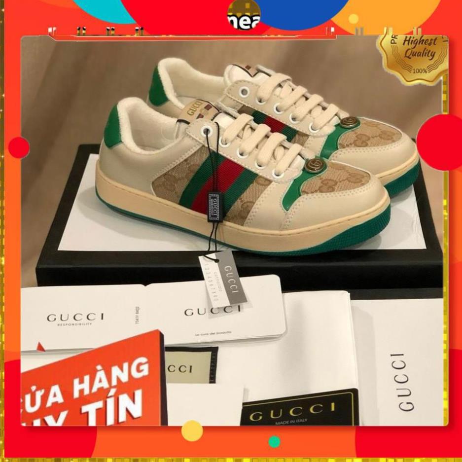 Giày thương hiệu Italy 𝐆𝐔𝐂𝐂𝐈 Sơn-Tùng hàng cao cấp dành cho nam nữ thoải mái khi vận động flashsale