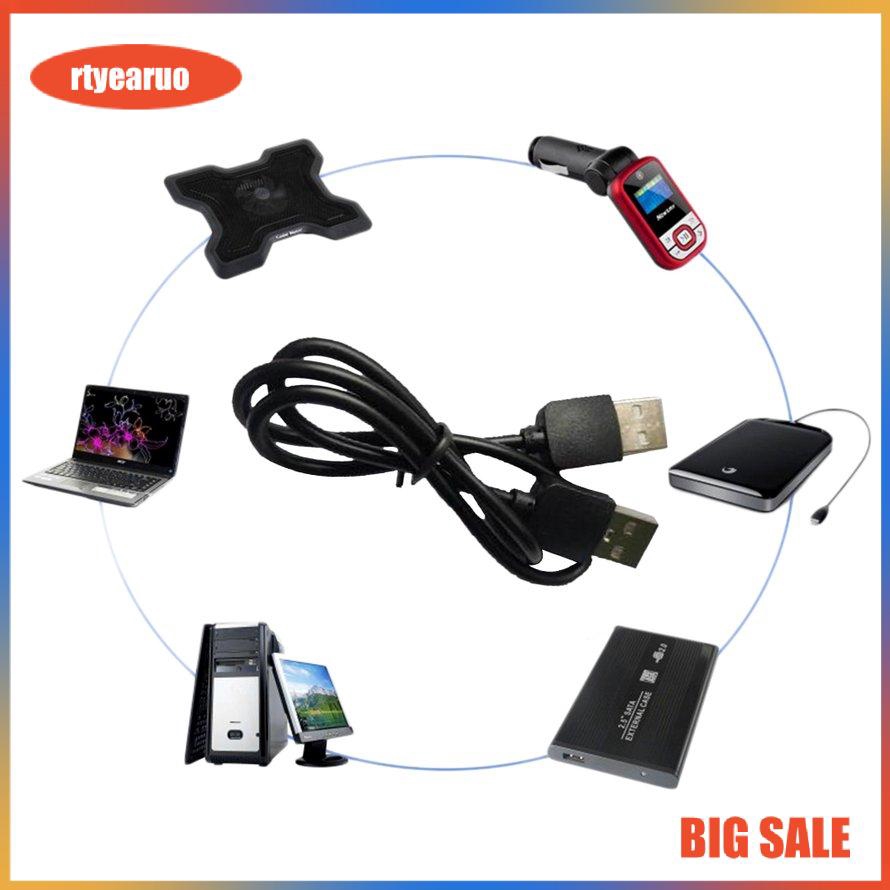 Cáp chuyển đổi mở rộng đầu USB 2.0 sang đầu USB 2.0 màu đen